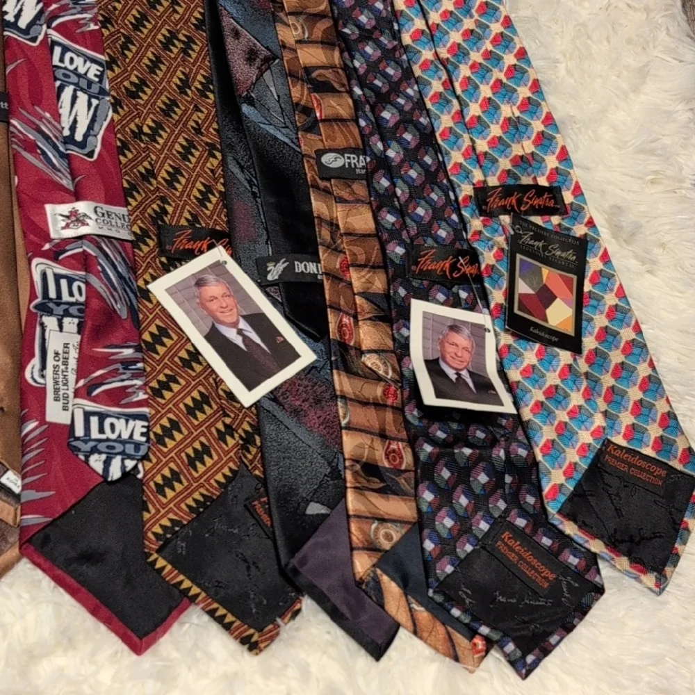 12 Lot Mens Ties Frank Sinatra Don Loper Fratello Uomo Venetto Kilburne & Finch - Picture 9 of 16
